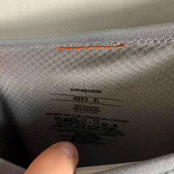 Patagonia Short Sleeve Base Layer Gray XL - Picture 2 of 5